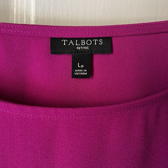 Talbots Petites Blouse with Cut Outs & Ruffle | Lp - Picture 4 of 4